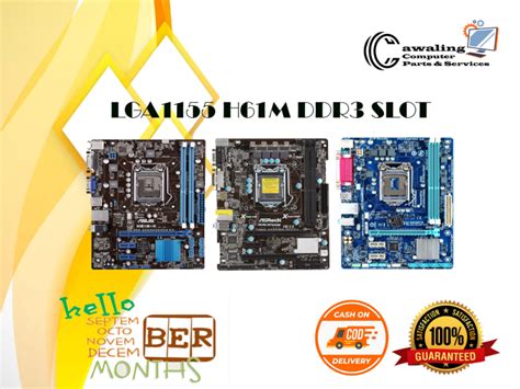 LGA 1155 H61M MOTHERBOARD DDR3 RAM SLOT FOR .